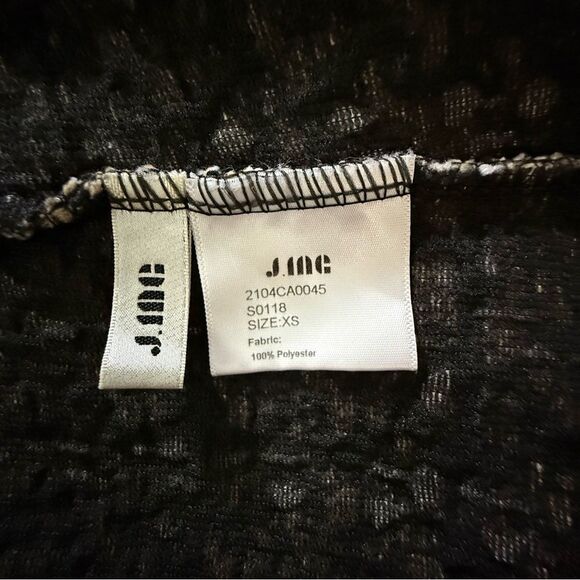 J.ING Tweed Pearl Button Mini Skort Skirt – XS Lined Black Shorts - Picture 8 of 10